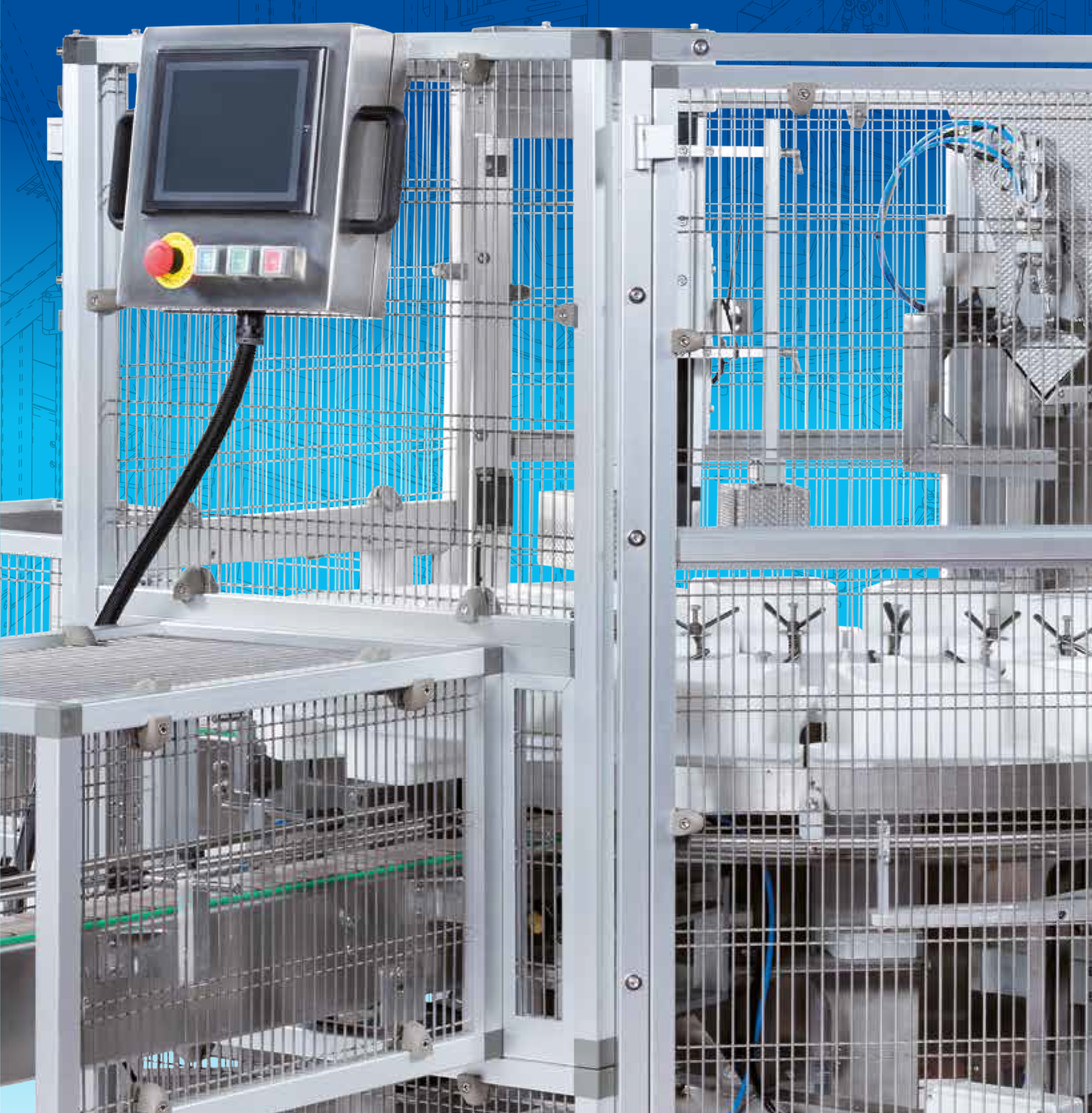 Automatic carousel for filling trays of various sizes and shapes